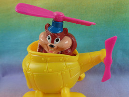 Vintage 1994 Animaniacs McDonald&#39;s Slappy &amp; Skippy #5 Yellow Helicopter Toy - $1.92