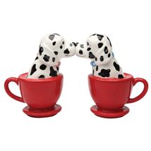 Pacific Trading Tea Cup Dalmatians Ceramic Salt and Pepper Shaker Set 3.... - $19.78