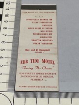 Rare Front Strike Matchbook Cover  Ebb Tide Motel Jacksonville, FL gmg  Unstruck - £9.92 GBP