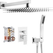 Cobbe Shower System, Shower Faucet Set Complete, 12&quot; Rainfall Shower Head With - £165.13 GBP