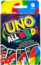 UNO All Wild Card Game with 112 Cards Gift for Kid Family Adult Game Night for P - £18.74 GBP