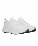 Kirkland Signature Men&#39;s Size 8 Comfort Walker Sneakers, White - £26.28 GBP