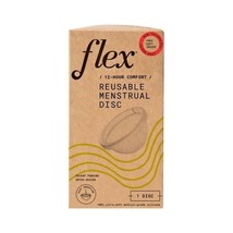 Flex Reusable Menstrual Disc 12-Hour Comfort Tampon Pad and Cup Alternative 1pc. - £19.51 GBP