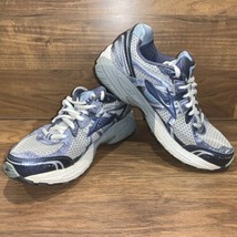 BROOKS Adrenaline GTS 12 Womens Running Shoes Mesh Blue Silver - Sz 8.5 Medium - £27.32 GBP