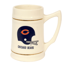 1985 Chicago Bears Stein with Played Rooster Cream with Gold Accents - £9.69 GBP