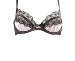AGENT PROVOCATEUR Womens Bra Elastic Lace Black Pink Size UK 34B - £63.59 GBP