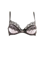 AGENT PROVOCATEUR Womens Bra Elastic Lace Black Pink Size UK 34B - £62.78 GBP