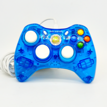 Rock Candy Wired Blue Controller Microsoft Xbox 360 Great Working Condition - $14.84