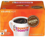 Dunkin&#39; Donuts Original Blend K-Cups, Medium Roast (72 ct.) - $33.00