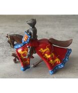 Britains Metal Mounted Medieval Knight Vtg 1997 Red/Blue Unboxed - Incom... - €11,42 EUR