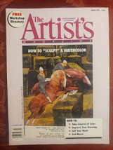ARTISTS Magazine March 1992 Aleha Jones John Bickford Mark Sassani Bruce Sharp - $11.52