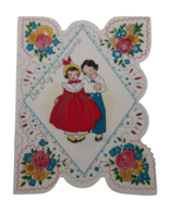1930&#39;s Valentines Day card courting couple &quot;Be My Valentine&quot; - $7.99