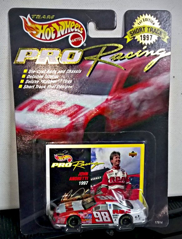 Primary image for Hot Wheels Pro Racing John Andretti #98 Mint on Card 1996 First Edition Diecast