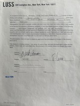 Hank Aaron signed 1967 LUSS photography contract - £235.98 GBP