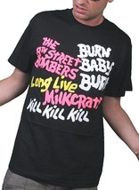 Milkcrate Athletics Black New York 8th Street Bombers Burn Baby Kill T-Shirt NWT - £28.27 GBP