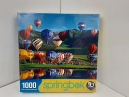 Hot Air Balloons Puzzle Springbok 1000 pcs New Sealed Colorful Countryside - £10.96 GBP
