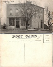 USA J.S. Johnson&#39;s Store &amp; United States Post Office RPPC Antique Postcard - £7.42 GBP