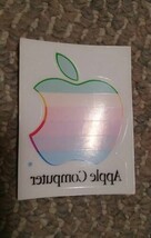  Vintage APPLE Computer Rainbow Logo Window Cling Decal UNUSED Mac Colle... - $14.75