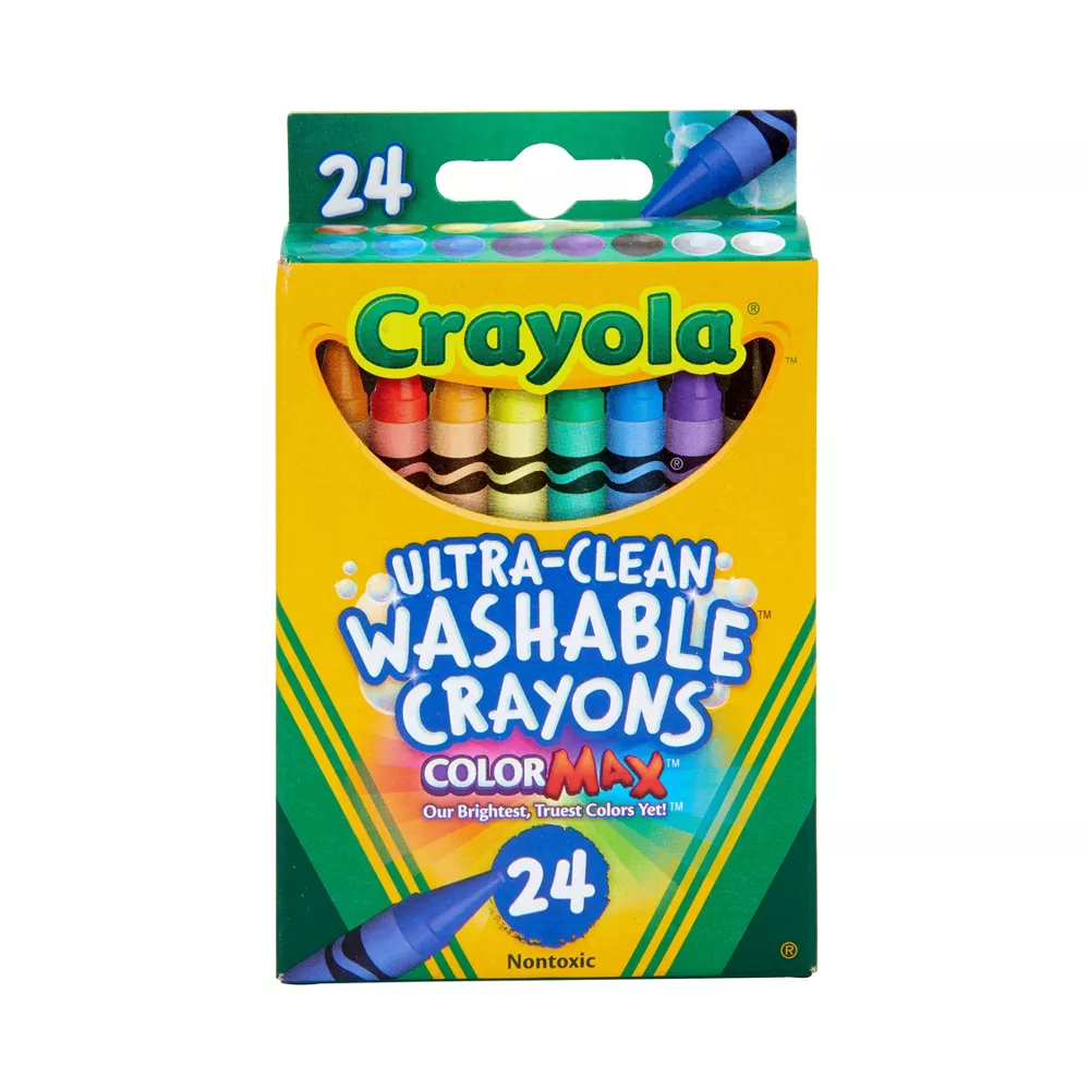 Crayola Ultra Clean Washable Crayons - 24/Pkg - £16.88 GBP