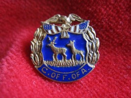 Antique Small Foresters of America Enamel  C. OF F. OF A. PIN - £7.47 GBP