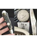 Case XX USA 5 Dot 1985 G6240 SP SS “Dogleg Trapper” NKCA Club Knife Bovine - $129.99