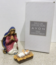 Avon Bethlehem Nativity Collection Mary &amp; Baby Jesus Polyresin Figurines - $181.36 MXN