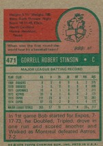 1975 Topps Mini Bob Stinson 471 Expos VG - £0.79 GBP