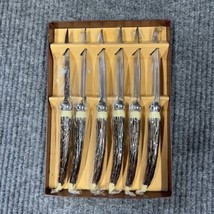 VTG Crown Awards Carving Steak Knives Hand Forged Stainless Steel Set Of... - $30.36