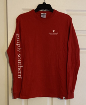 Simply Southern Shirt Small  Red Long Sleeve Christmas&quot; Hey Deer&quot; Rudolph - £11.21 GBP