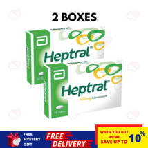 2 Boxes Abbot Heptral 500MG Ademettione Liver Health Supplements 20 Tablets - $111.38