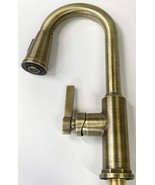 Signature Hardware 485504 Greyfield Pull Down Bar Faucet - Aged Brass *READ - $244.72 CAD