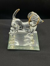 Vintage Blown Glass Puppy Dog Mini on Mirror - €4,98 EUR