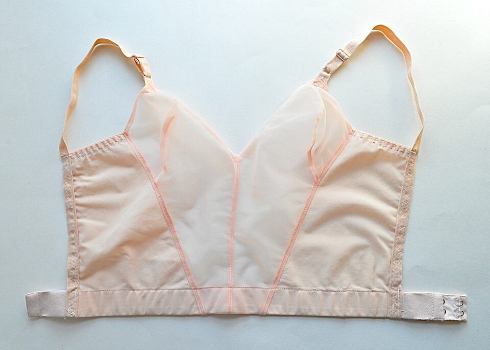 Rudi Gernreich for Exquisite Form No Back Bra 32 B Pink Long Line Vintage 60s Item image 3