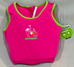 SwimSchool Girls 2-Piece Swim Trainer UPF 50+ Pink Flamingo NWT Ages 4-6... - $13.45