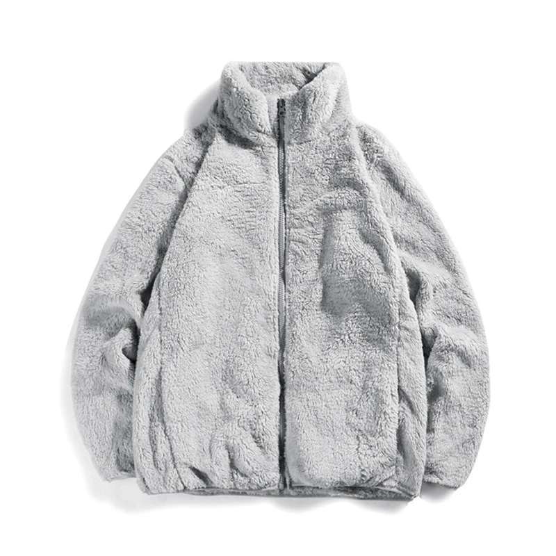 Loose Oversize Men&#39;s Winter Jacket Coat Men Women Hip Hop Fleece Coat  2021 New  - £114.18 GBP