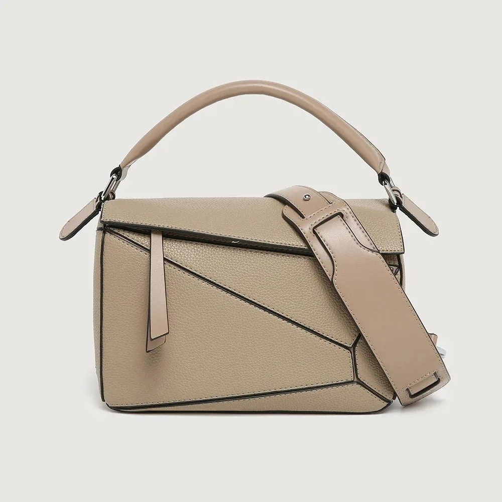 Puzzle geometric bag new mini pillow bag classic handbag women&#39;s shoulde... - $69.42