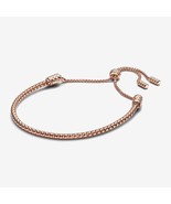 14k Rose gold-plated Moments Studded Chain Slider Bracelet 583090C00-2 - $40.47 CAD