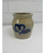 Lufkin Pottery Seagrove NC Pottery Cobalt Blue Mini Crock - £17.35 GBP