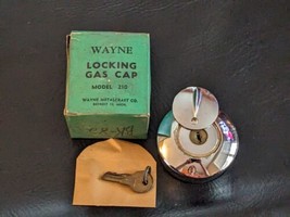 Wayne Locking Gas Cap 210 Keyed 53 to 55 Chevy Replacement W654 Chrome NOS - $66.76