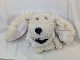 Manhattan Toy Dog Hand Puppet Plush 2003 Cream Stuffed Animal Toy - $14.95