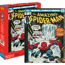 Marvel Spider-Man Comic Cover 500 Piece Puzzle Black - £17.55 GBP