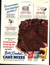 1952 Betty Crocker Cake Mixes Devils Food Ginger Party Vintage Print Ad d4 - $22.24