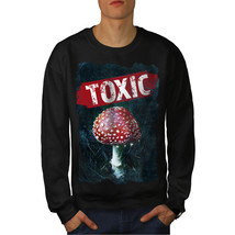 Wellcoda Toxic Mushroom Mens Sweatshirt, Poisonous Casual Pullover Jumper - £24.26 GBP+