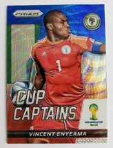 2014 Vincent Enyeama Cup Captains Panini Prizm World Cup Red White Blue # 29 - £5.57 GBP