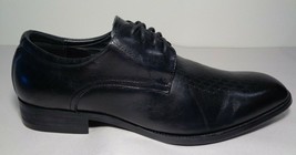 Steve Madden Size 9.5 M JONAH Black Leather Lace Up Oxfords New Men&#39;s Shoes - $117.81