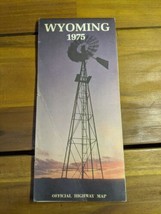 Vintage 1975 Wyoming Official Highway Map Brochure - £23.34 GBP