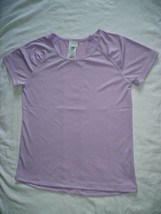 Athletic Works Girls Active T Shirt Mesh Back Size Large (10-12)  Lavender - £7.75 GBP