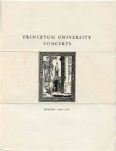 Princeton University Concerts 1940-1941-1942 Programs Trapp Family Ezio ... - £14.01 GBP