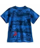 Disney Store Mickey Mouse Motosports Speed Shop T-Shirt For Boys Sz 2/3 7/8 - $13.66 CAD