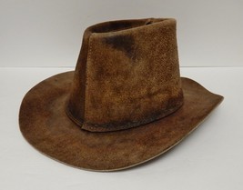 Western Cowboy Hat UNITED HATTERS CAP &amp; MILL WORKS Brown L VINTAGE - £34.71 GBP